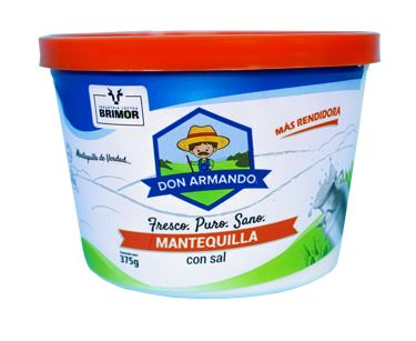 MANTEQUILLA DON ARMANDO 375GR CON SAL