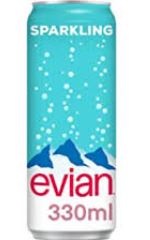 AGUA MINERAL EVIAN 330ML SPARKLING LATA