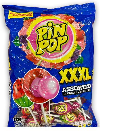 CHUPETA PIN POP 48UND ASSORTED XXXL