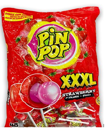  CHUPETA PIN POP 48UND STRAWBERRY XXXL