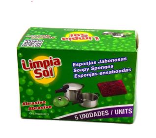 ESPONJAS LIMPIA SOL 5UND JABONOSAS