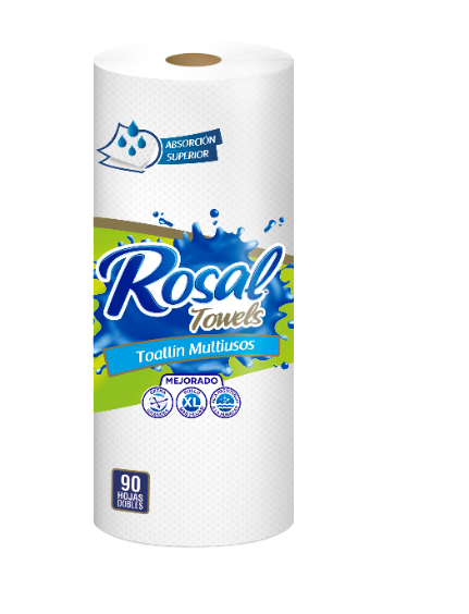 TOALLIN ROSAL 90HOJAS XL TOWELS MULTIUSO