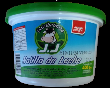 NATILLA DE LECHE J.J 450GR