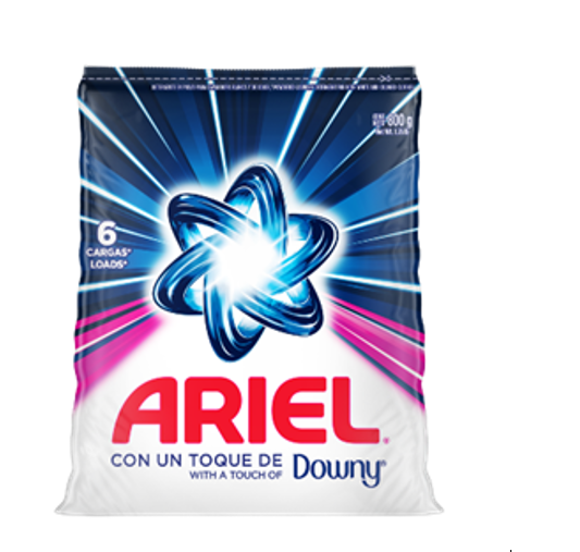 DETERGENTE ARIEL 800GR DOWNY POLVO
