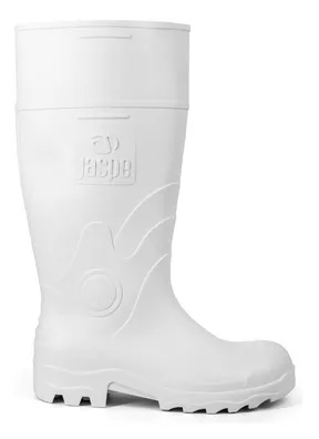 BOTA PVC JASPE LARGA TALLA 39 BLANCO