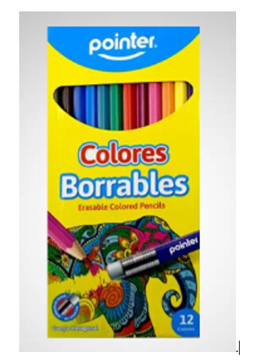 CREYONES POINTER 12UND BORRABLES