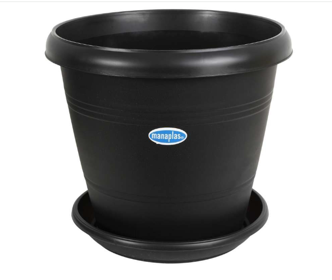 MATERO MANAPLAS ELEGANCE C/PLATO NEGRO 15CM