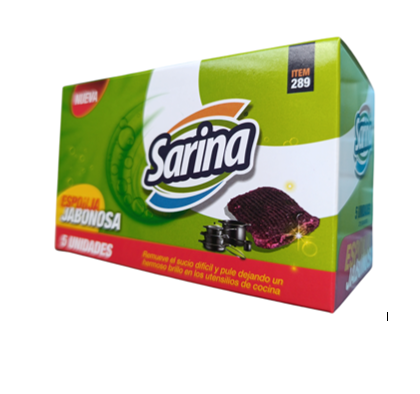 ESPONJA SARINA 5UND JABONOSA