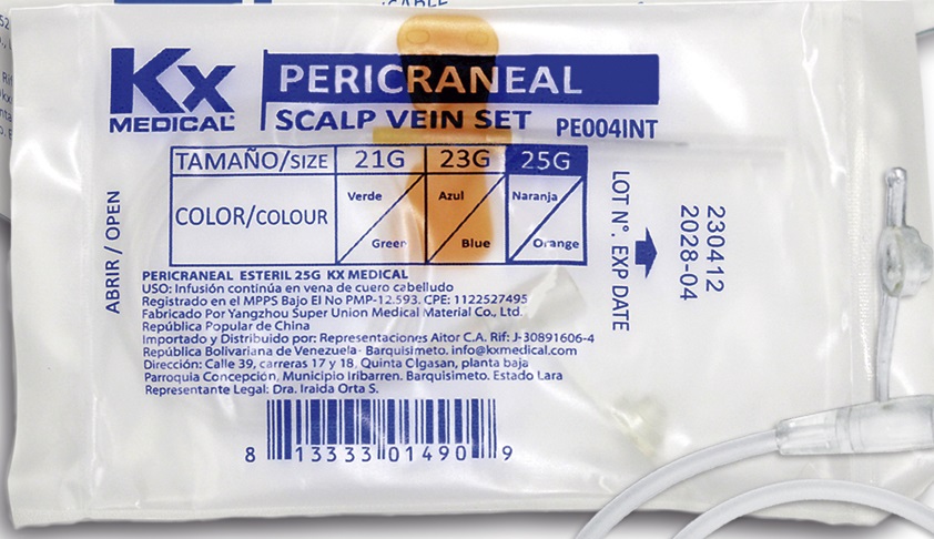 SCALP PERICRANEAL 25G X 1UND KXMEDICAL