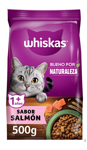 ALIMENTO P/GATOS WHISKAS 500GR SALMON