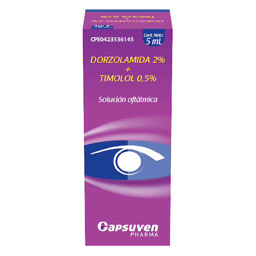DORZOLAMIDA TIMOLOL 2% 5% X 5ML CAPSUVEN