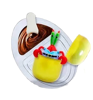 HUEVITO DE CHOCOAVELLANA VAINILLA 72GR BOB ESPONJA