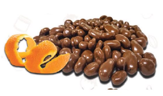 GRAGEAS DE NARANJA CUBIERTA DE CHOCOLATE X KG