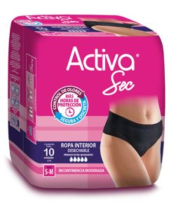 ROPA INTERIOR ACTIVA SEC 10UND S/M