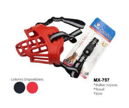 BOZAL P/MASCOTAS MAXCOTAS 8CM C/SURTIDOS MX-757