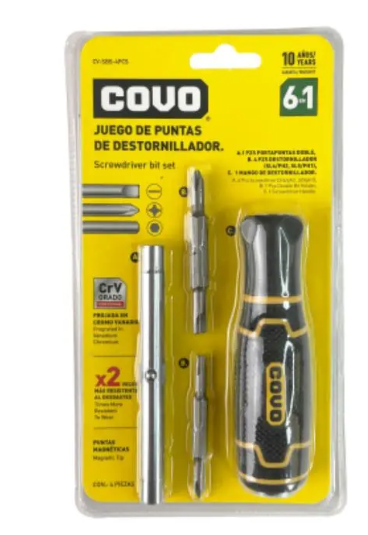 DESTORNILLADOR COVO 6 EN 1