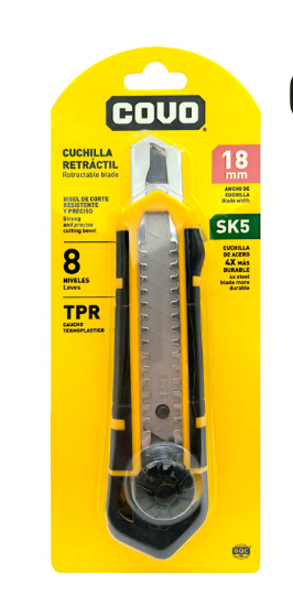 EXACTO COVO 18MM PLASTICO