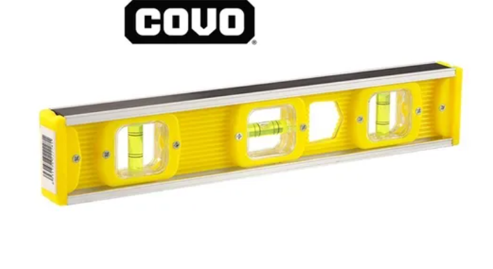 NIVEL DE BURBUJA COVO 12PULG  3 GOTAS PROFESIONAL 