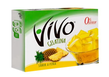 GELATINA VIVO 22GR PIÑA SIN AZUCAR