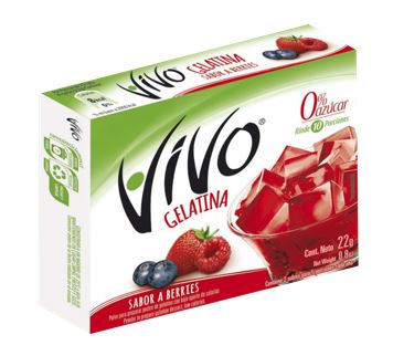 GELATINA VIVO 22GR BERRIES SIN AZUCAR