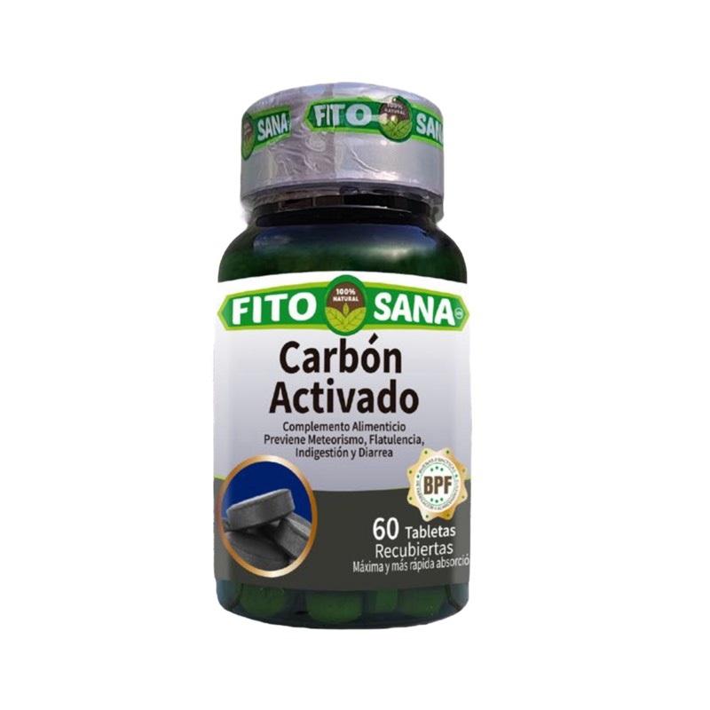 CARBON ACTIVADO 480MG X 60CAPS FITOSANA
