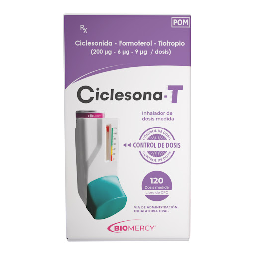 CICLESONA T 2500MCG 6MCG 9MCG X 120DOSIS CICLESONIDA FORMO TIOTR BIOMERCY