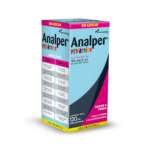 ANALPER PED 180MG/5ML X 120ML FRESA PHARMETIQUE