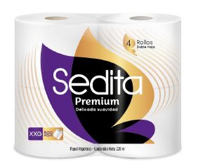PAPEL HIG SEDITA 4ROLL 500HOJAS PREMIUM
