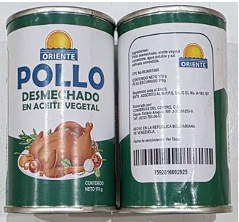 POLLO DESMECHADO ORIENTE 170GR ACEITE