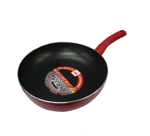 SARTEN WELLBERG 28X5CM ALUM PRENSADO