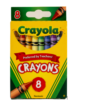 CREYONES CRAYOLA 8UND CERA ESTANDAR