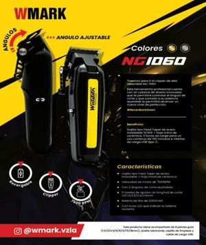 MAQUINA CLIPPER WMARK NG-1060 SILVER/GOLD