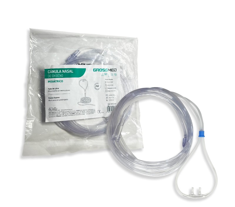 CANULA NASAL DE OXIGENO PED X 1UNID T BIGOTE GROSSMED