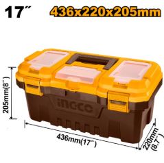 CAJA DE HERRAMIENTAS INGCO 17" BROCHE PLASTIC