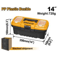 CAJA DE HERRAMIENTAS INGCO 14" BROCHE PLASTIC