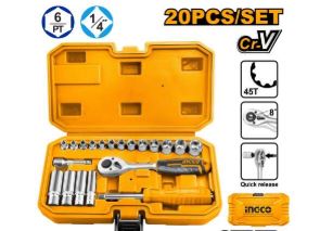 DADOS INGCO 20PZ 1/4"