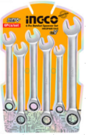 JUEGO DE LLAVES INGCO 6PZAS CRIQUE COMBINADAS