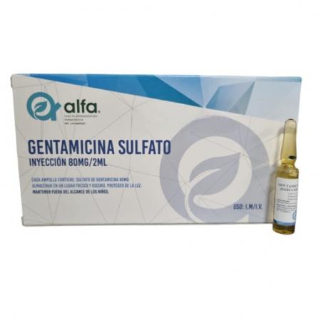 GENTAMICINA 80MG/2ML X 1AMP IM IV ALFA
