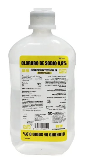 CLORURO DE SODIO 9% X 500ML ALFA PHARMACEUTICAL