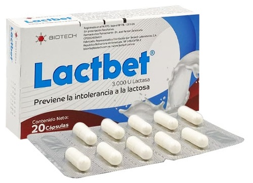 LACTBET 3000UI X 20CAPS BIOTECH