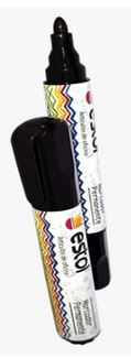 MARCADOR ESTOL NEGRO PTA RED X UND