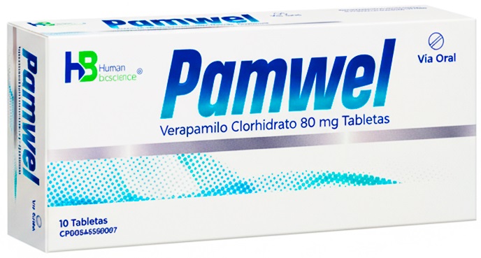 PAMWEL 80MG X 10TABL VERAPAMILO HUMAN BIOSCIENCE