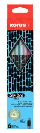 LAPIZ DE GRAFITO KORES 6UND CRACKED STYLE