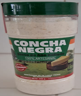 QUESO CONCHA NEGRA 250GR AÑO RALLADO