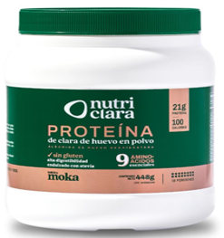PROTEINA DE CLARA DE HUEVO NUTRICLARA 448GR MOKA