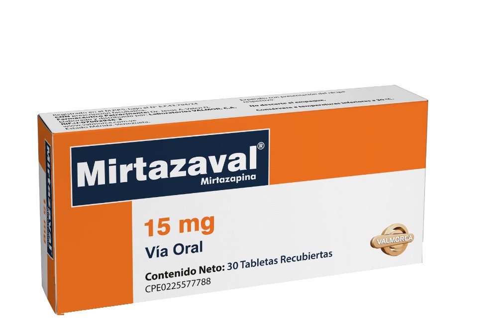 MIRTAZAVAL 15MG X 30TABL VALMORCA
