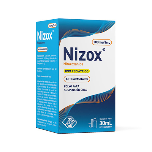NIZOX PED 100MG/5ML X 30ML NITAZOXANIDA SUSP ZUOZ