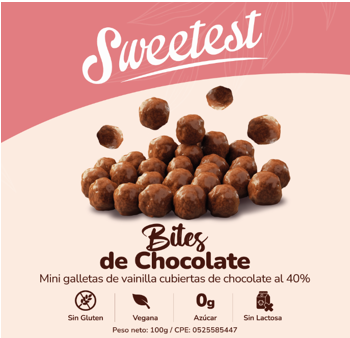 GALLETAS SWEETEST 100GR MINI BITES DE CHOCOLATE