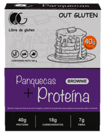 MEZCLA DE PANQUECAS OUT GLUTEN 350GR C/PROTEINA BROWNIE