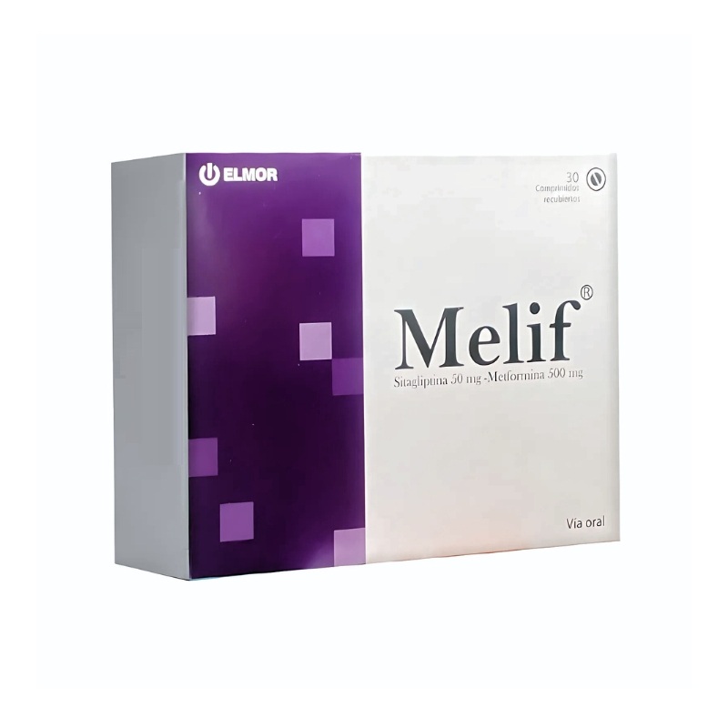 MELIF 50MG 500MG X 30COMP SITAGLIPTINA METF ELMOR